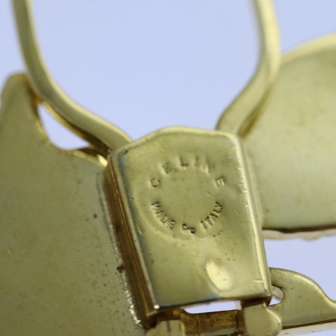 Celine Horse Carriage Key Ring metal Gold Auth ar11605B