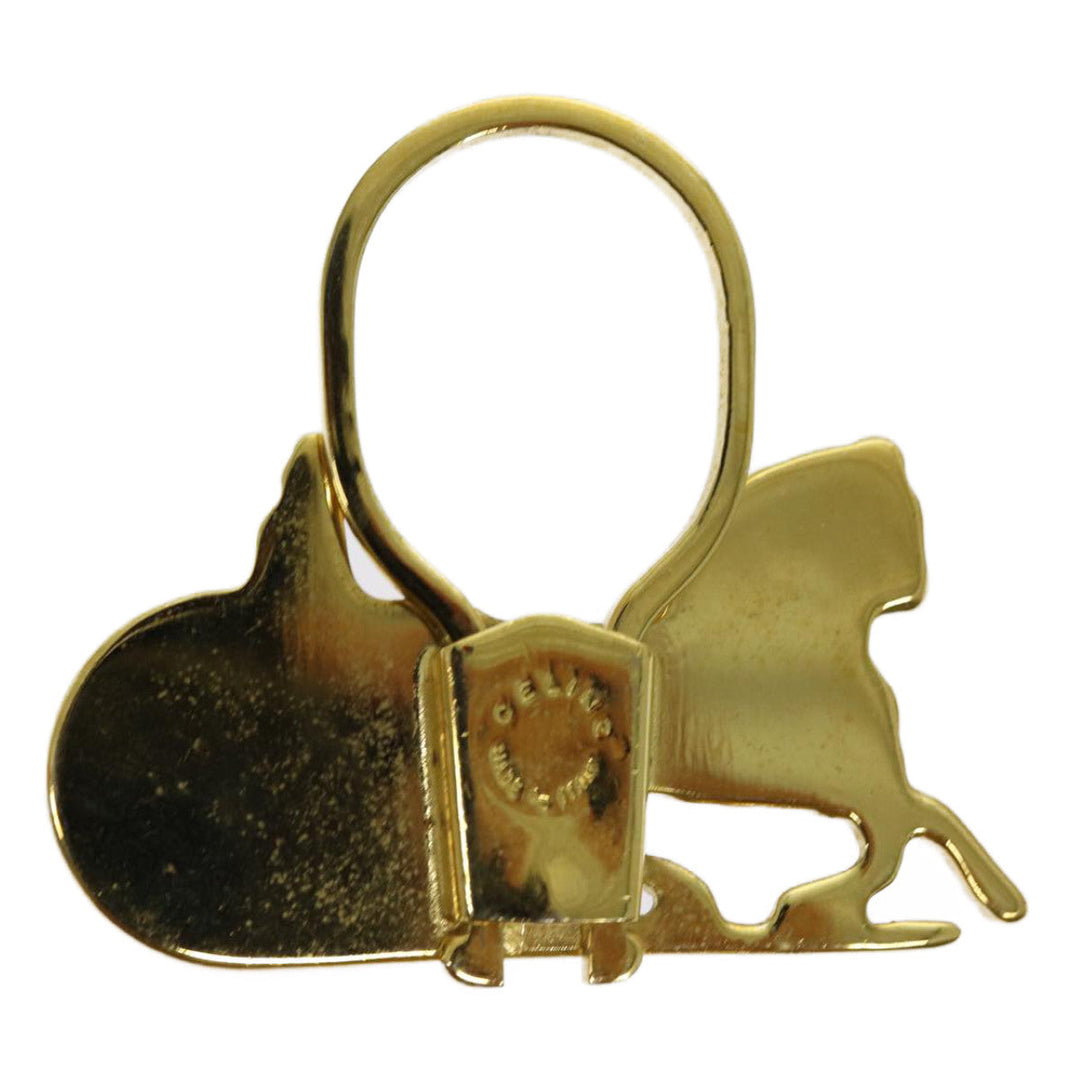 Celine Horse Carriage Key Ring metal Gold Auth ar11605B