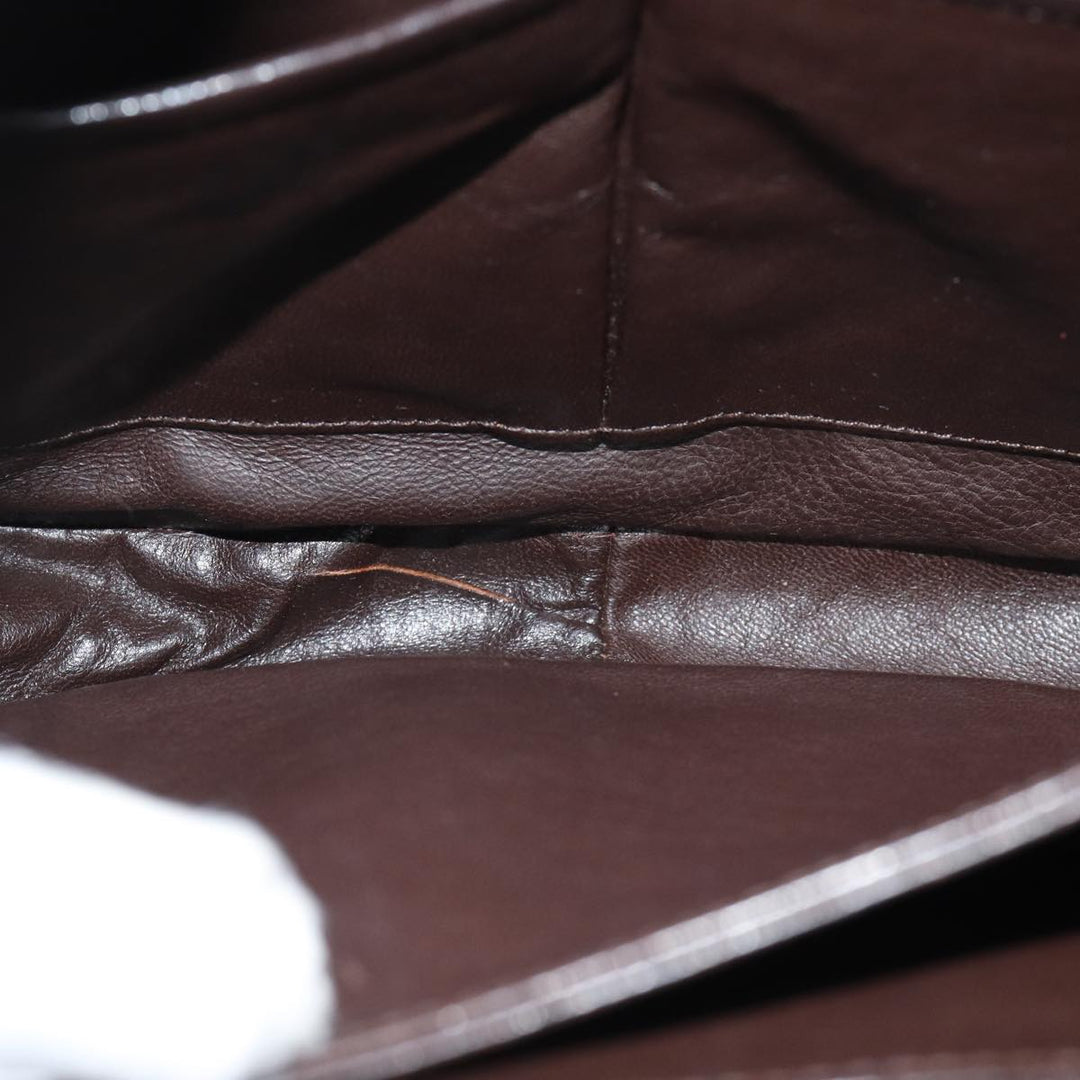 Celine Shoulder Bag Leather Brown  ar11623B