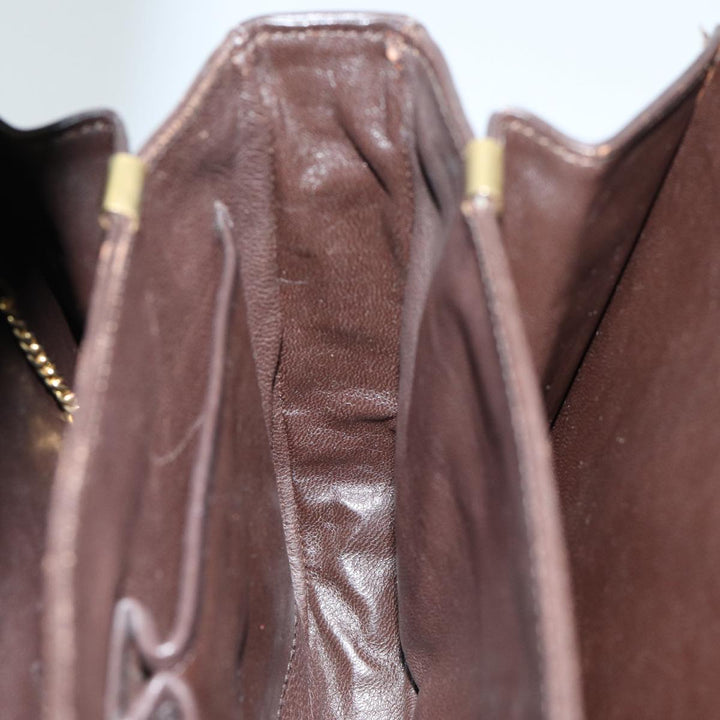 Celine Shoulder Bag Leather Brown  ar11623B
