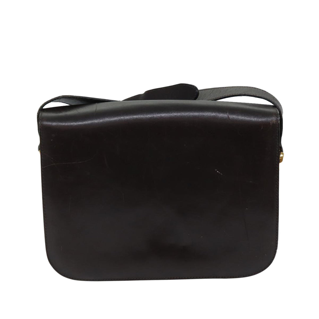 Celine Shoulder Bag Leather Brown  ar11623B