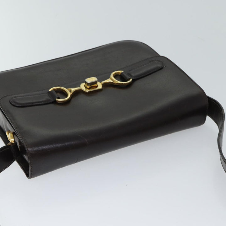 Celine Shoulder Bag Leather Brown  ar11623B