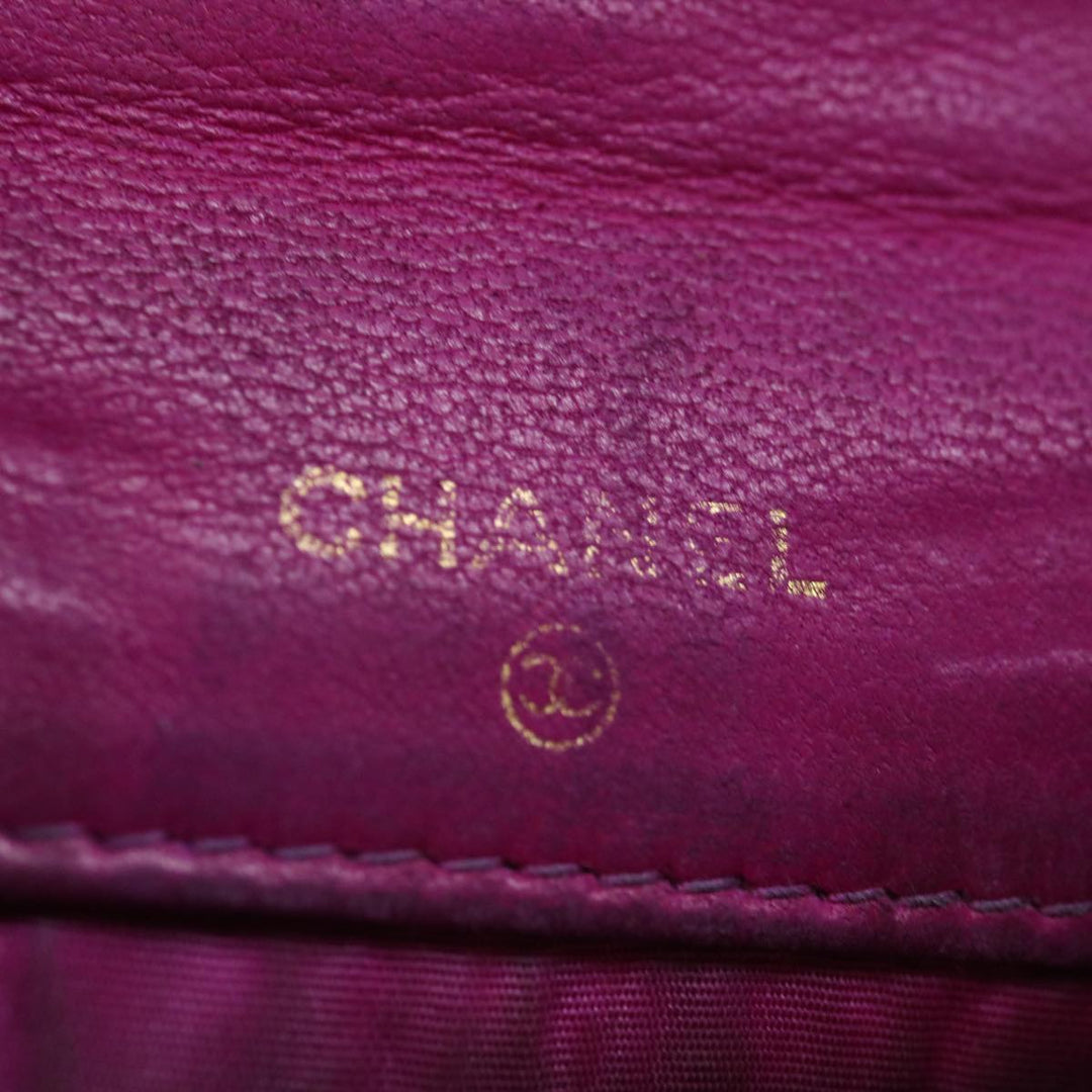 Top Quality Chanel COCO Mark Coin Purse Caviar Skin Pink CC Auth ar11706