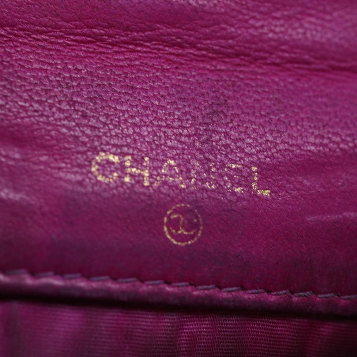 Top Quality Chanel COCO Mark Coin Purse Caviar Skin Pink CC Auth ar11706