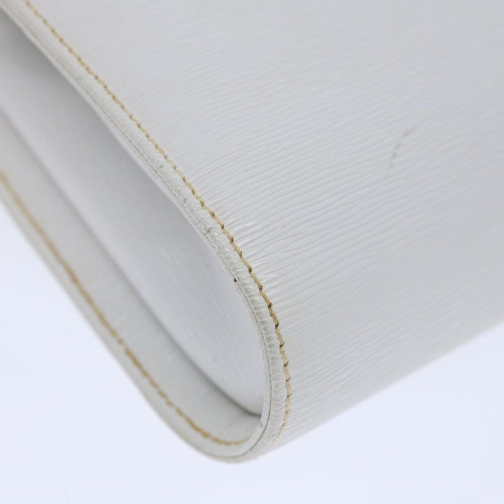 Chloe Chain Shoulder Bag Leather Vintage White ar11719