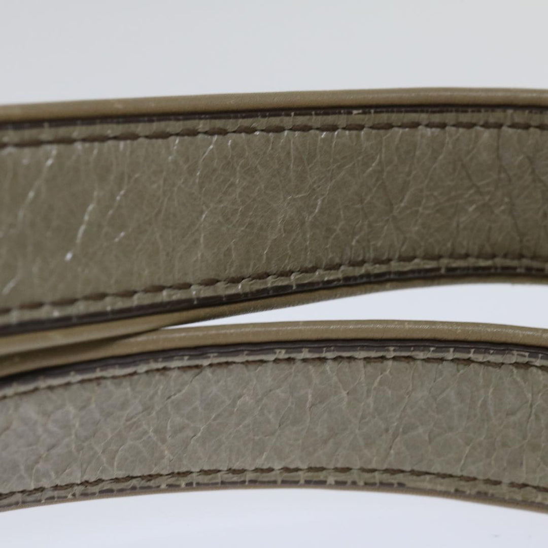 Celine Tote Bag Patent leather Gray Auth ar11732
