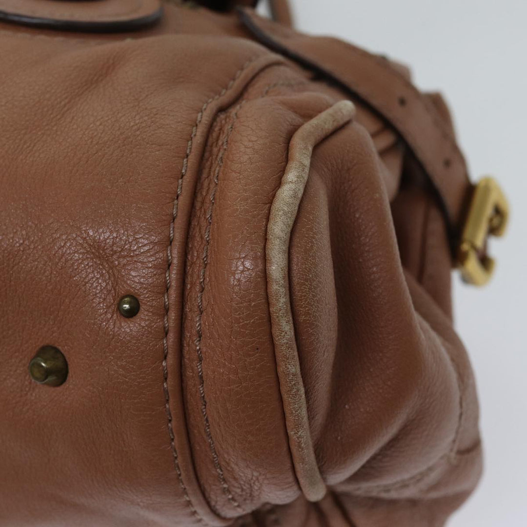 Chloe Paddington Hand Bag Leather Pink ar11748
