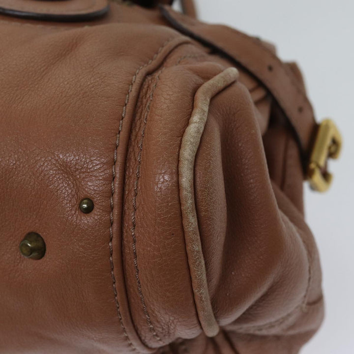 Chloe Paddington Hand Bag Leather Pink ar11748