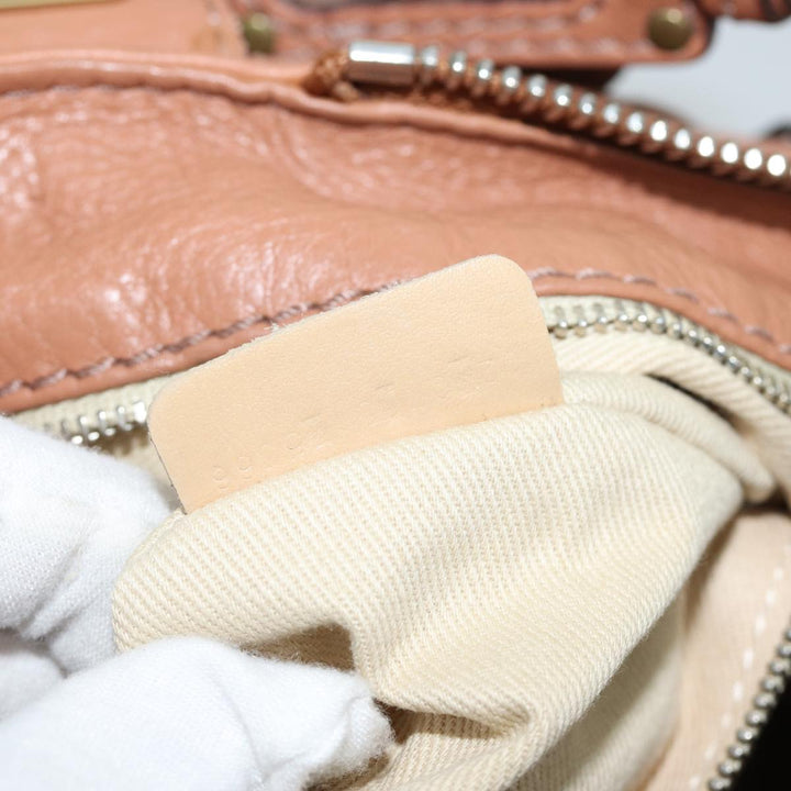 Chloe Paddington Hand Bag Leather Pink ar11748