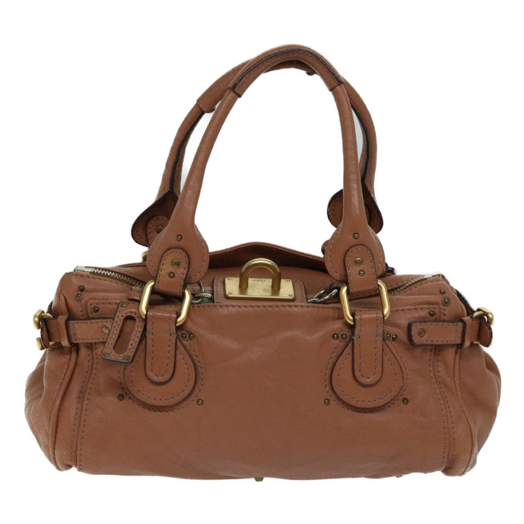 Chloe Paddington Hand Bag Leather Pink ar11748