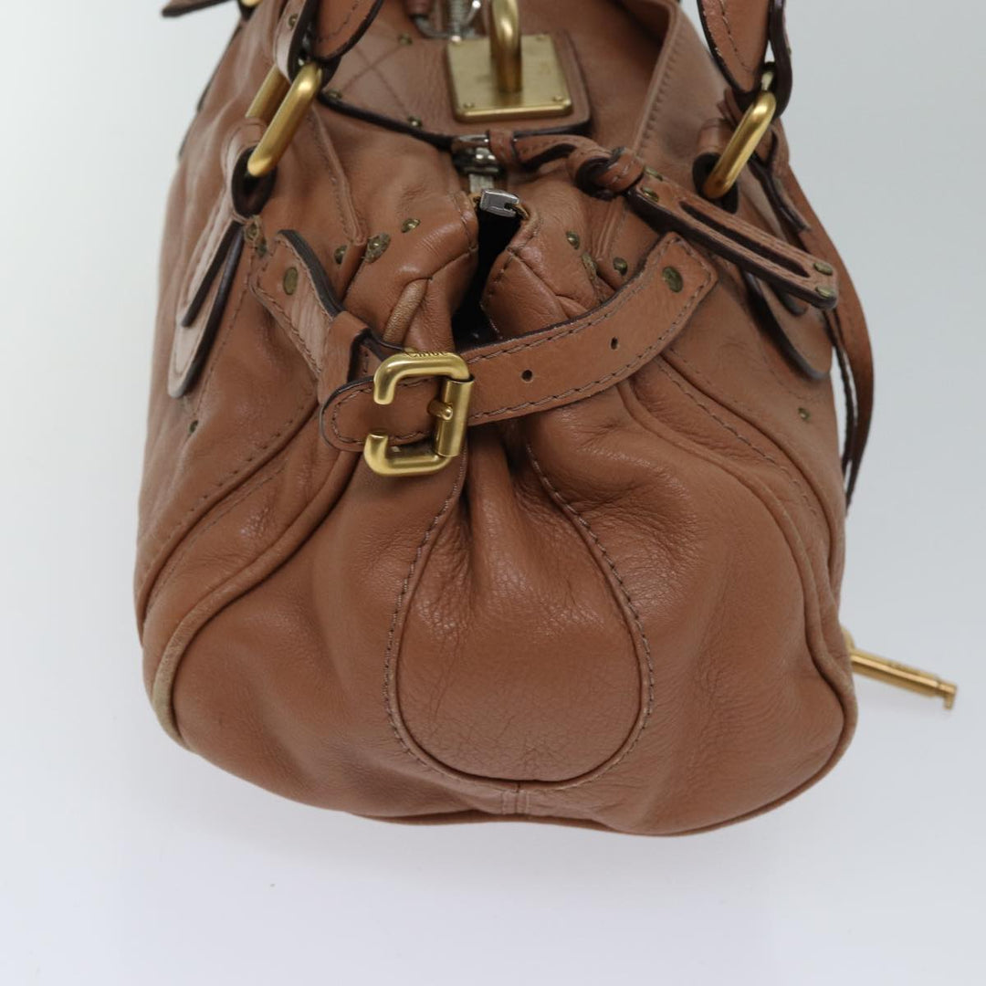 Chloe Paddington Hand Bag Leather Pink ar11748