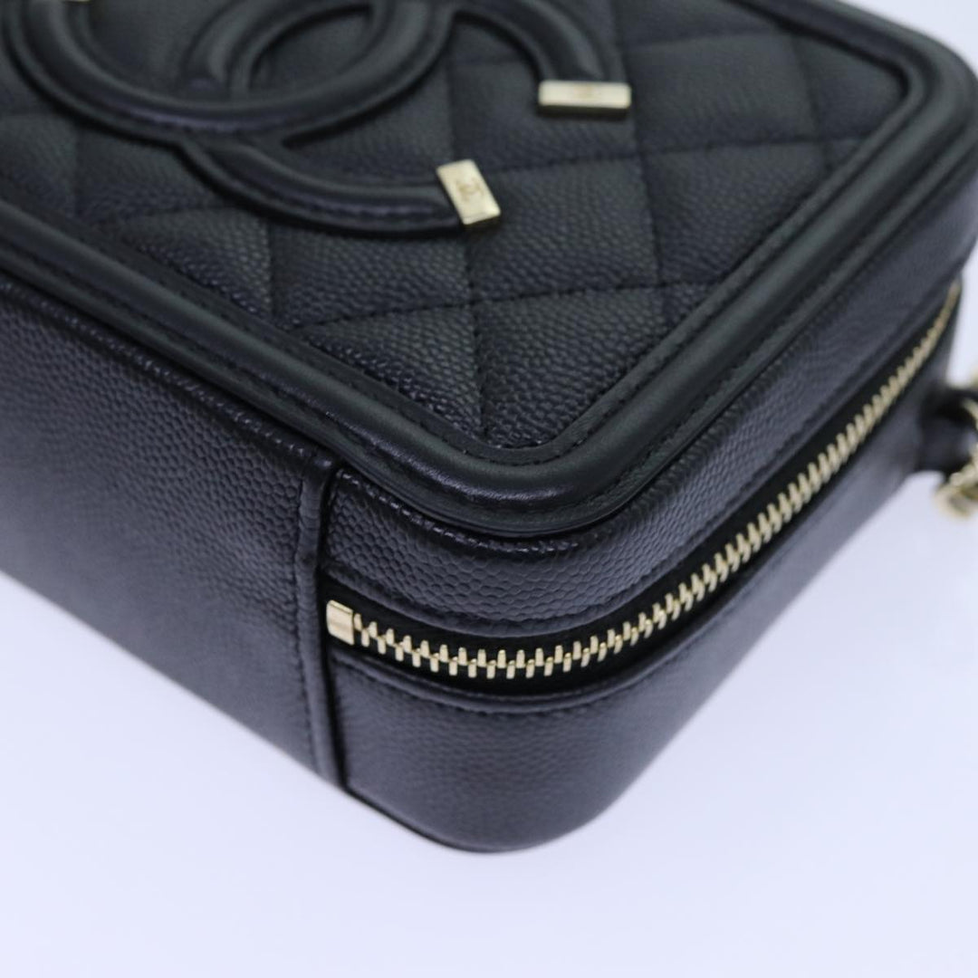 Chanel Chain CC Figly Mini Bag Caviar Skin Black A84452 CC Auth ar11762A