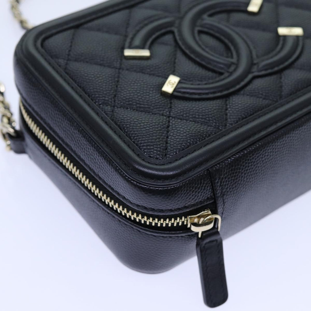 Top Quality Chanel Chain CC Figly Mini Bag Caviar Skin Black A84452 CC Auth ar11762A