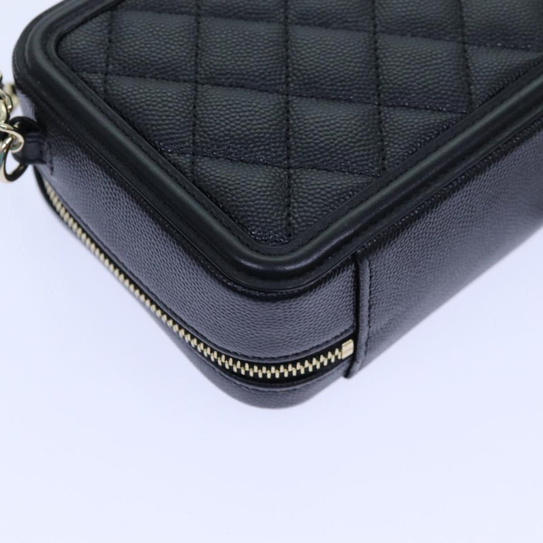 Top Quality Chanel Chain CC Figly Mini Bag Caviar Skin Black A84452 CC Auth ar11762A