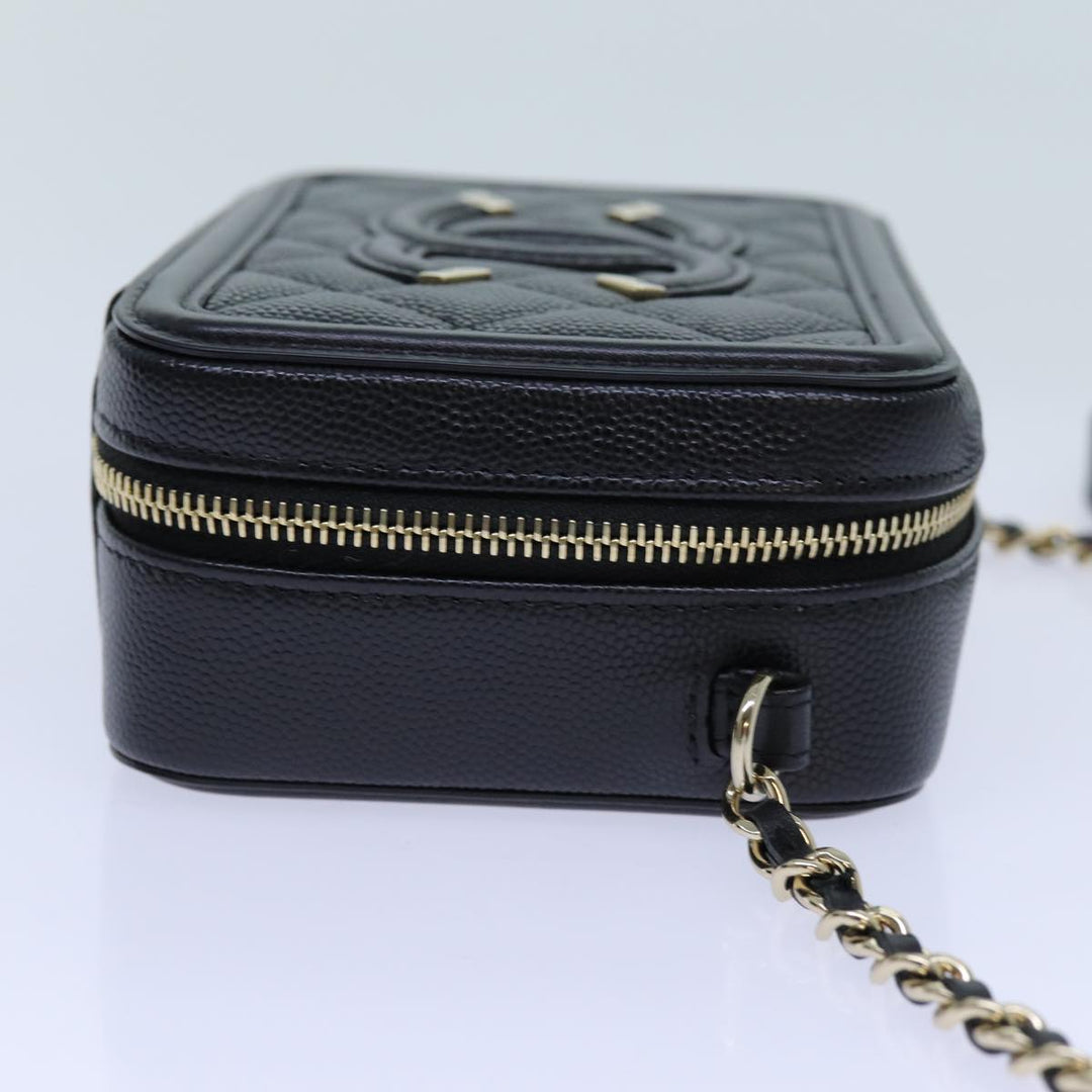 Top Quality Chanel Chain CC Figly Mini Bag Caviar Skin Black A84452 CC Auth ar11762A