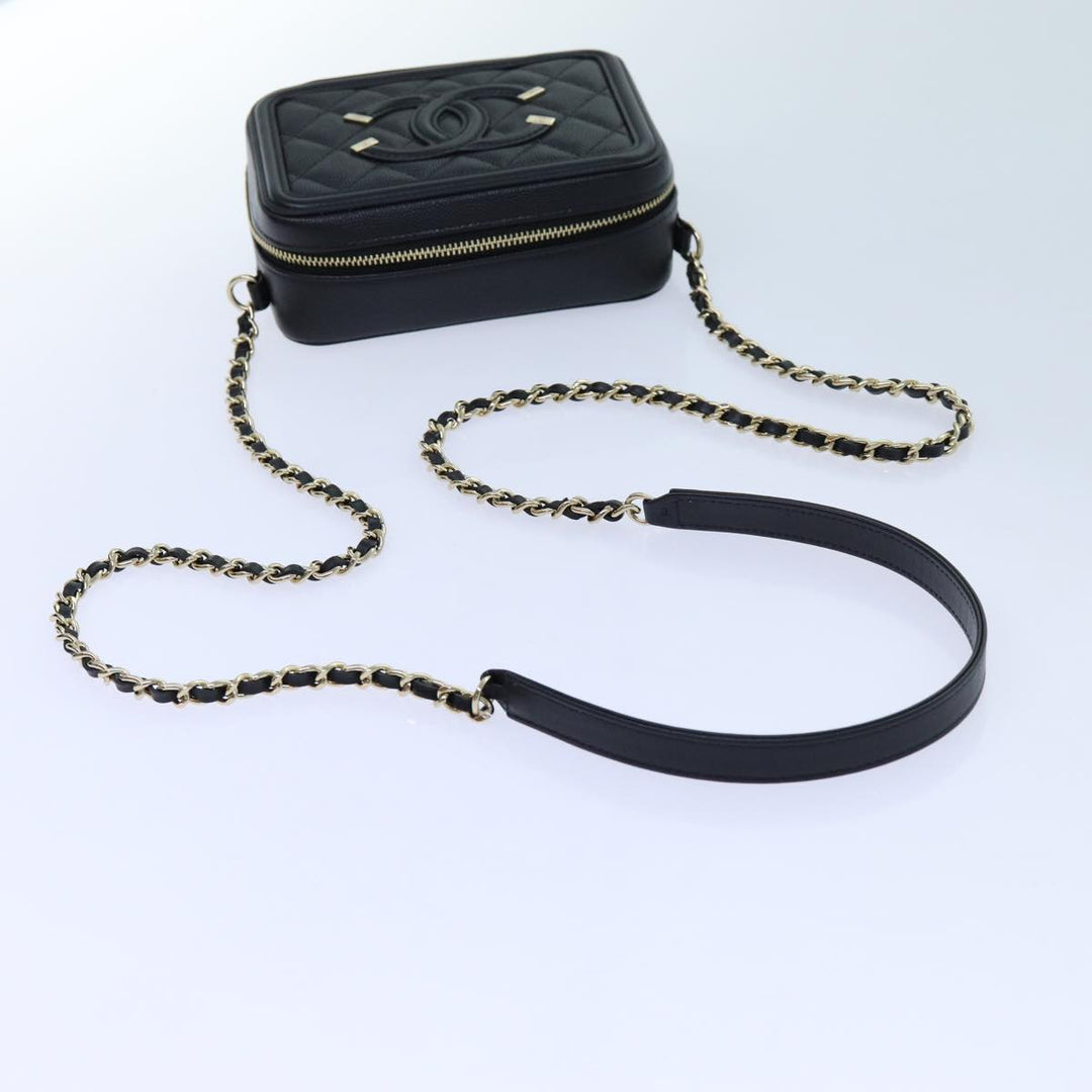 Top Quality Chanel Chain CC Figly Mini Bag Caviar Skin Black A84452 CC Auth ar11762A