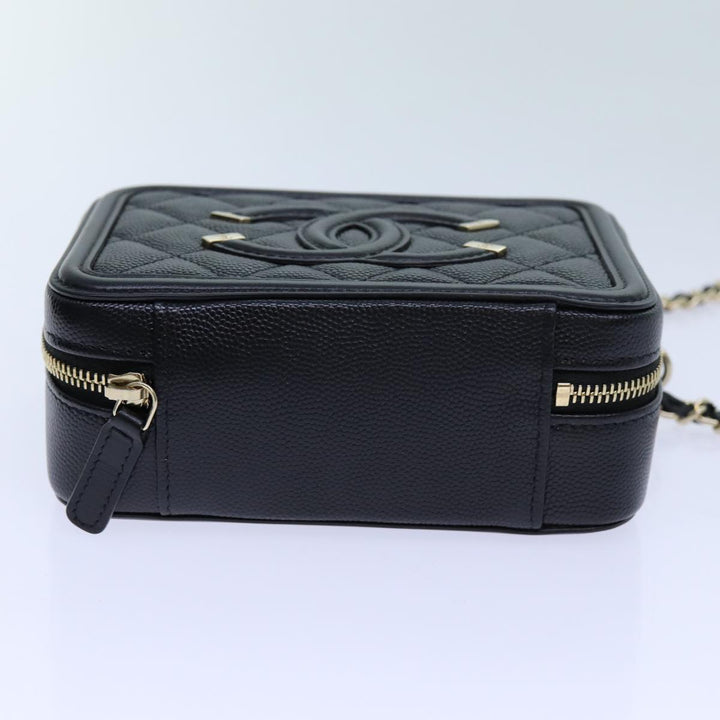 Chanel Chain CC Figly Mini Bag Caviar Skin Black A84452 CC Auth ar11762A