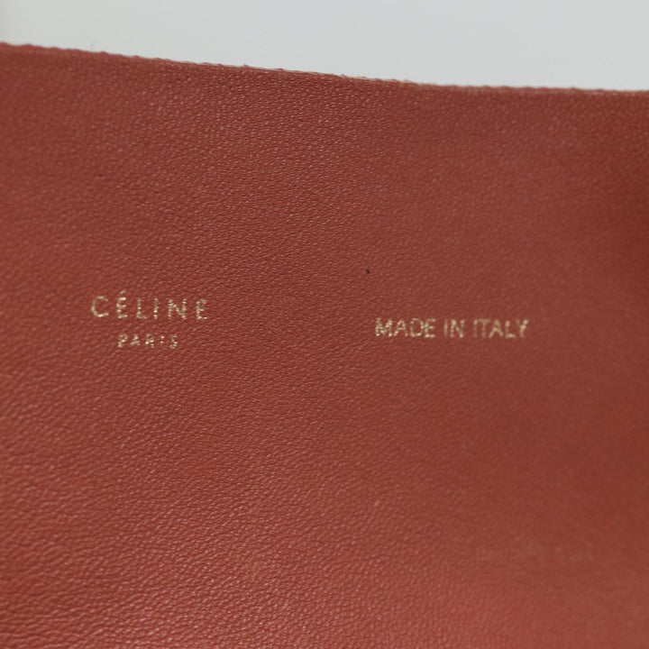 Celine Horizontal Cabas Tote Bag Leather Bordeaux Orange  ar11846