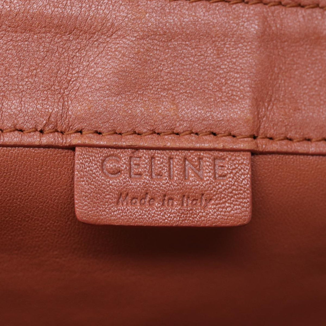 Celine Horizontal Cabas Tote Bag Leather Bordeaux Orange  ar11846