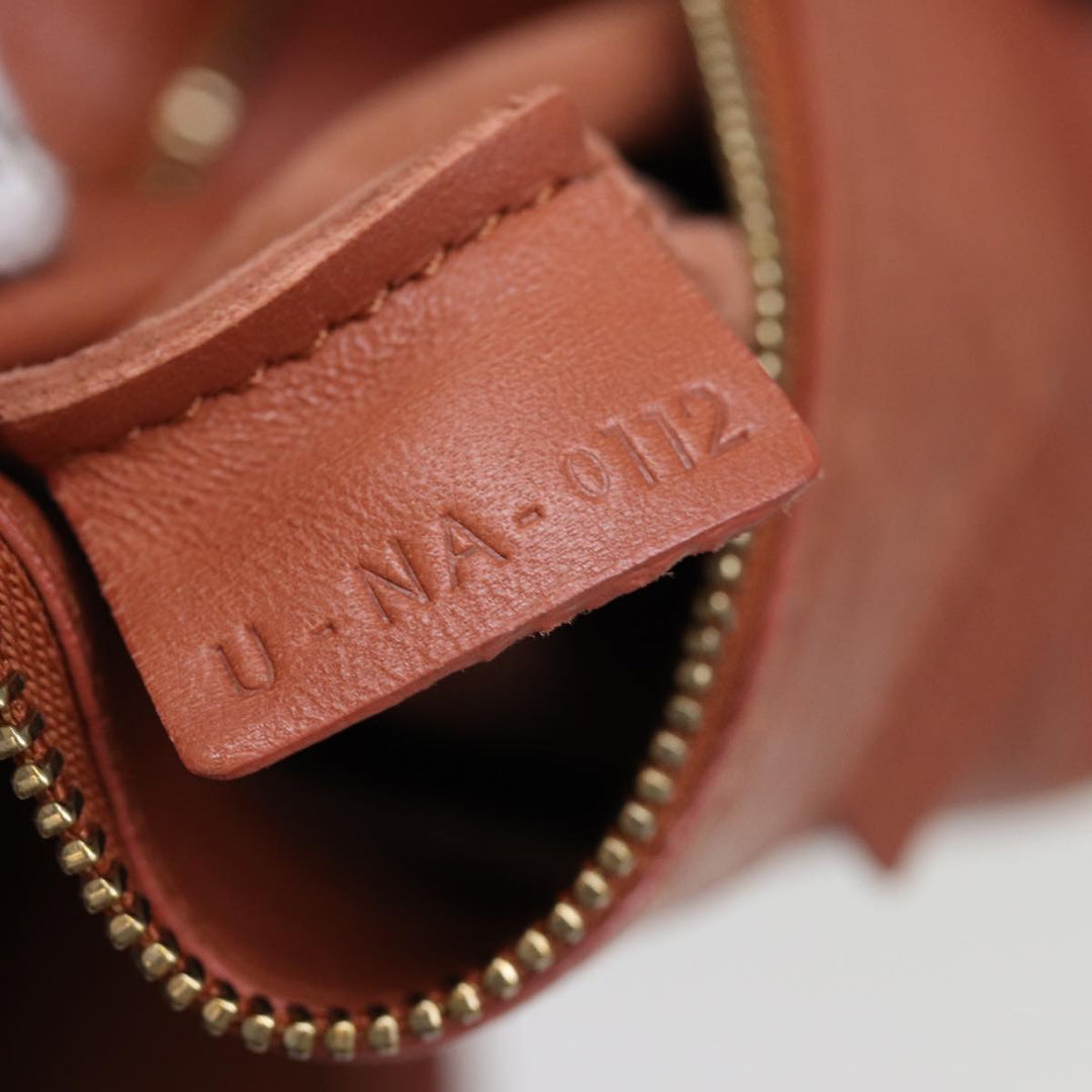 Celine Horizontal Cabas Tote Bag Leather Bordeaux Orange  ar11846