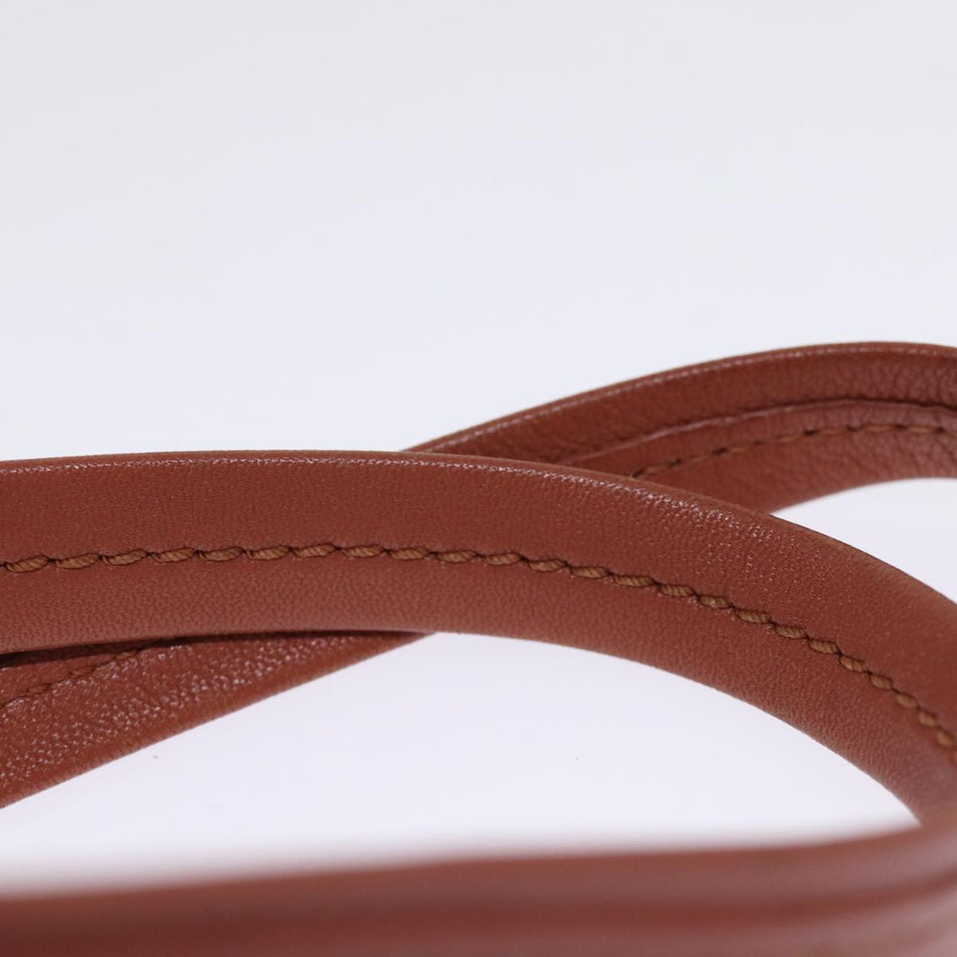 Celine Horizontal Cabas Tote Bag Leather Bordeaux Orange  ar11846