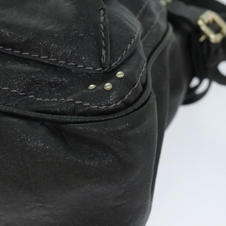 Chloe Shoulder Bag Leather Black ar11856