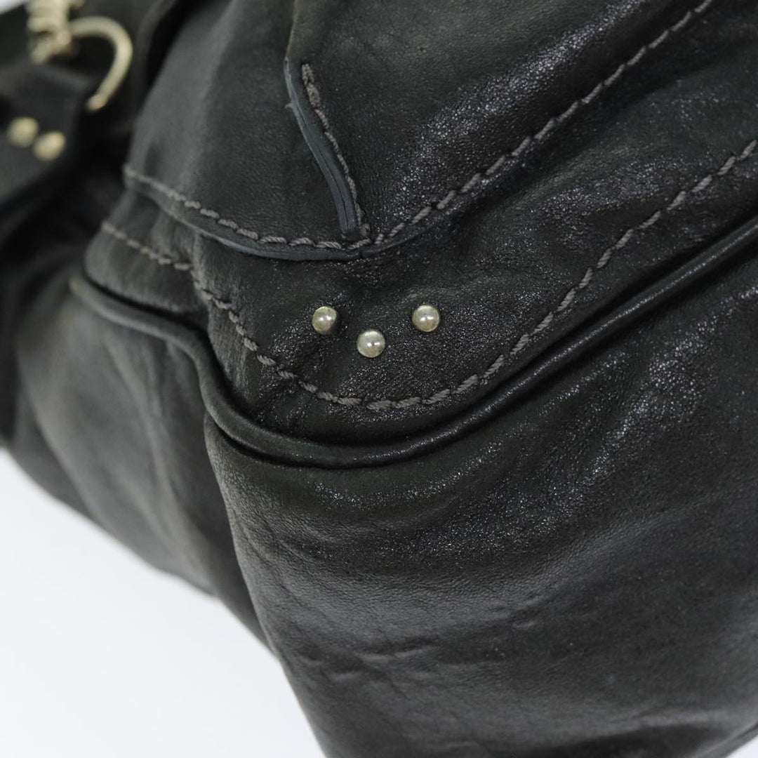 Chloe Shoulder Bag Leather Black ar11856