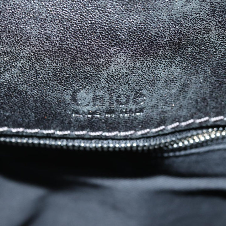 Chloe Shoulder Bag Leather Black ar11856
