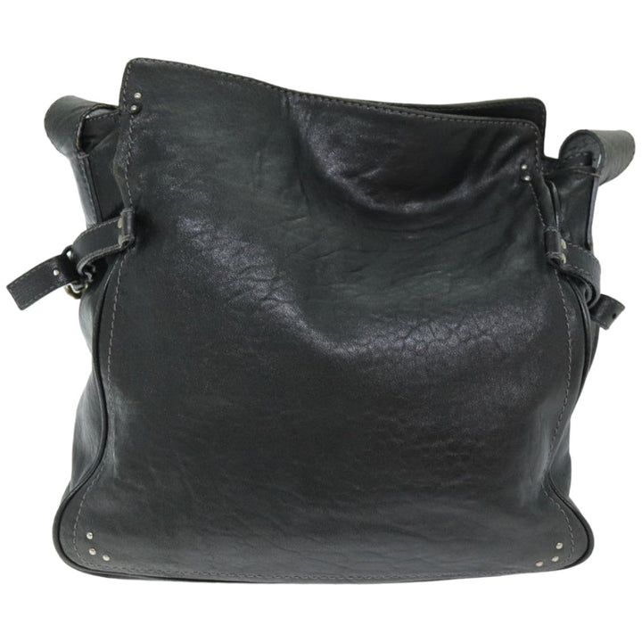 Chloe Shoulder Bag Leather Black ar11856