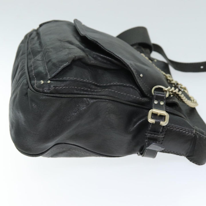 Chloe Shoulder Bag Leather Black ar11856