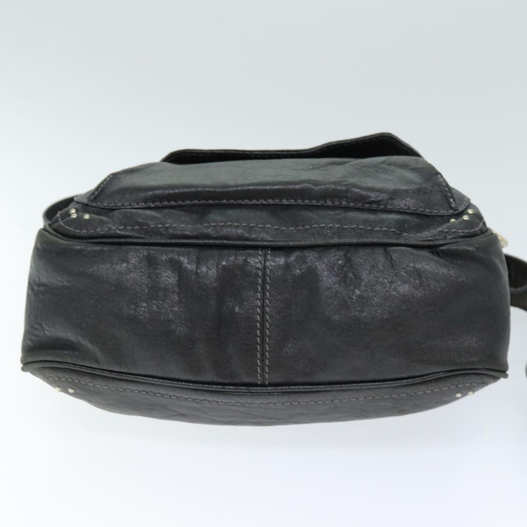 Chloe Shoulder Bag Leather Black ar11856