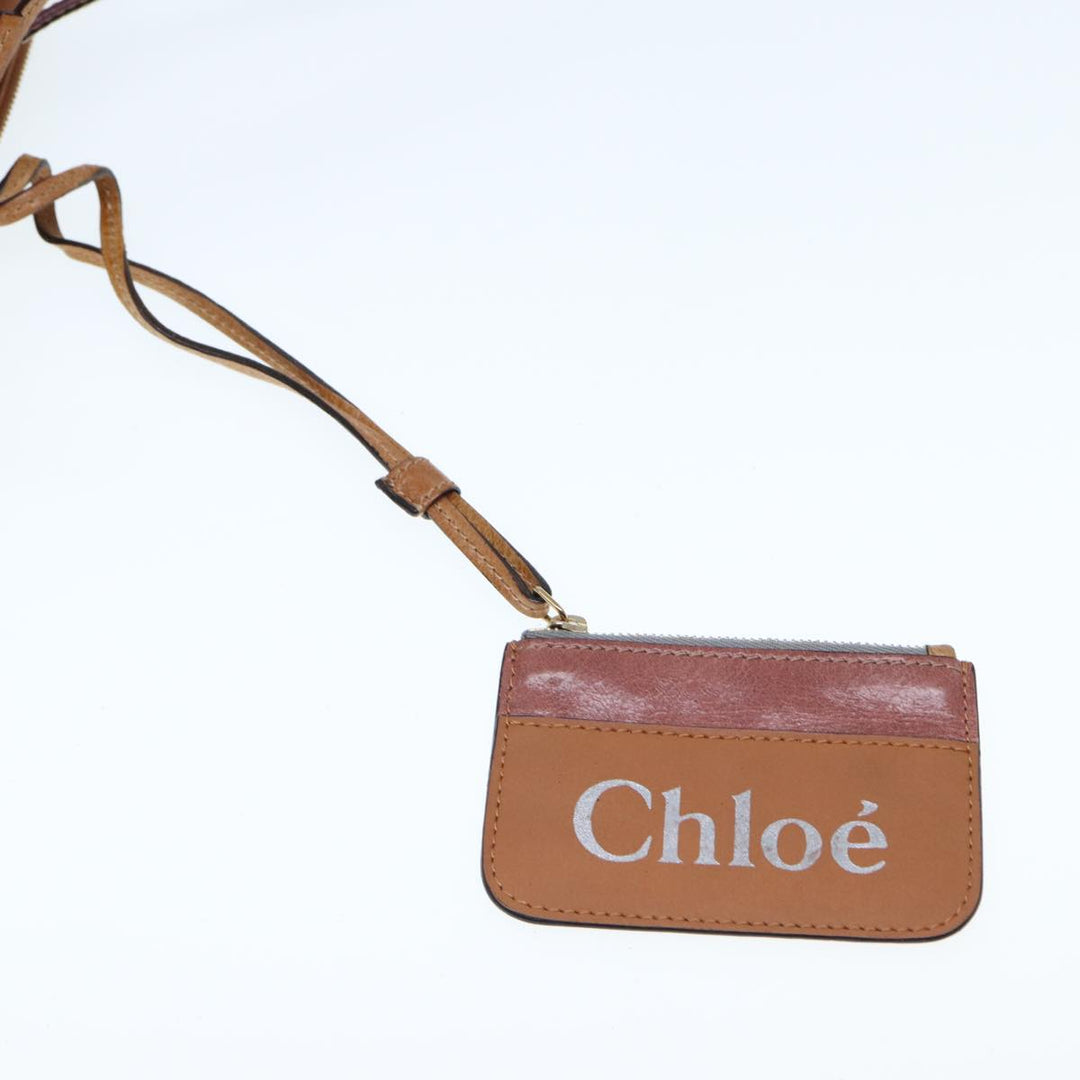 Chloe Hand Bag Leather 3Set Black Brown ar11886