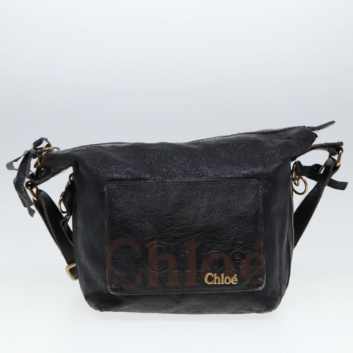 Chloe Hand Bag Leather 3Set Black Brown ar11886