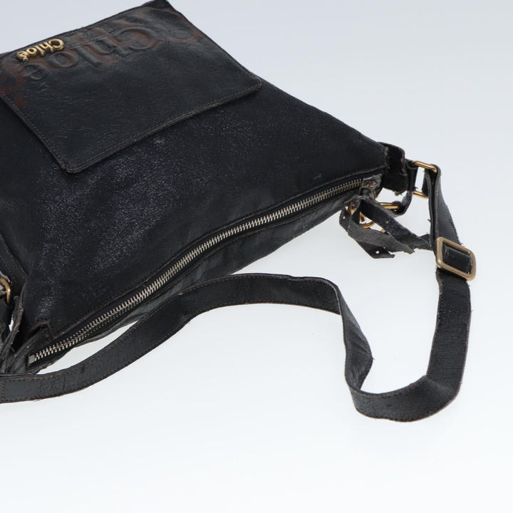 Chloe Hand Bag Leather 3Set Black Brown ar11886