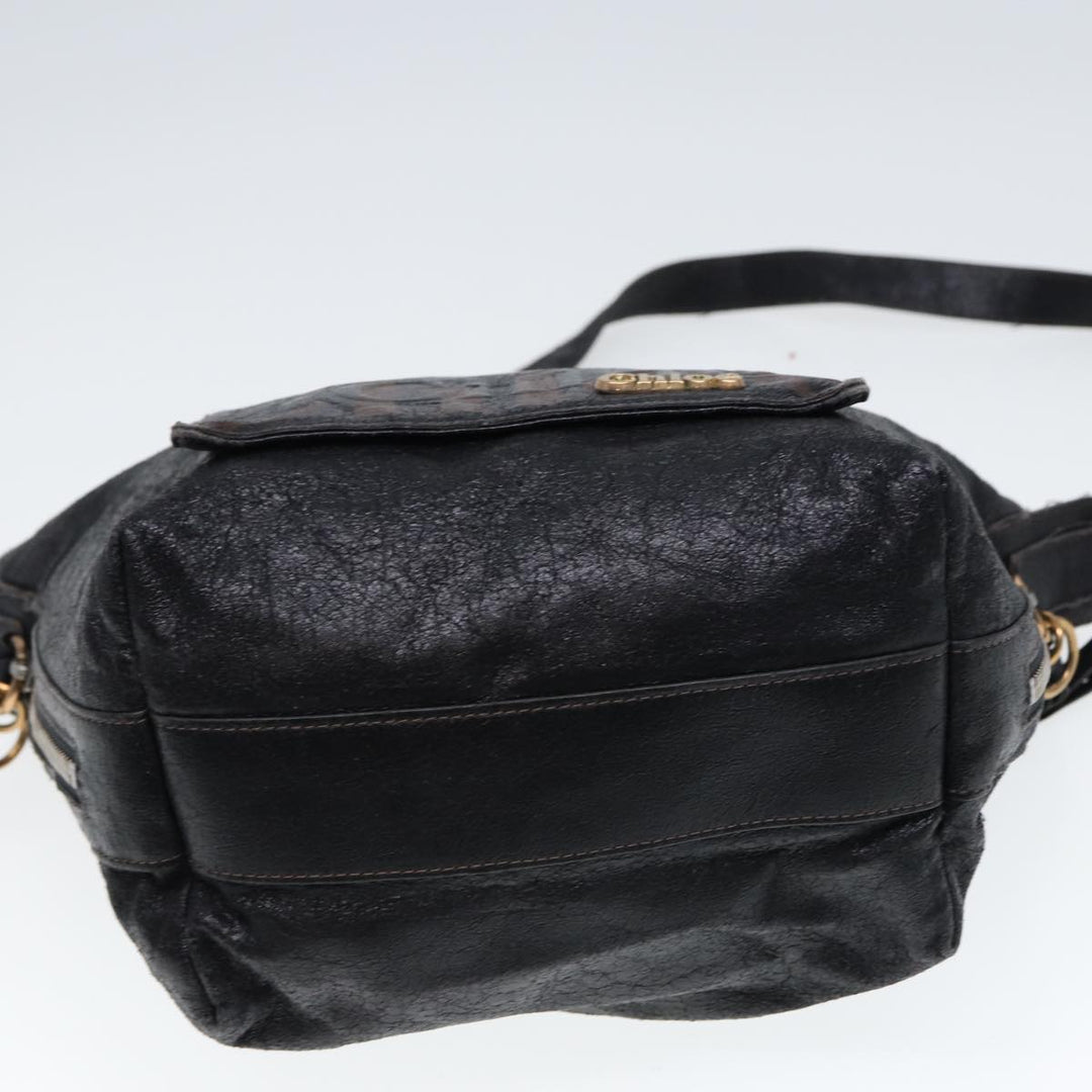 Chloe Hand Bag Leather 3Set Black Brown ar11886