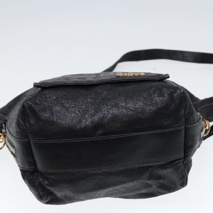 Chloe Hand Bag Leather 3Set Black Brown ar11886
