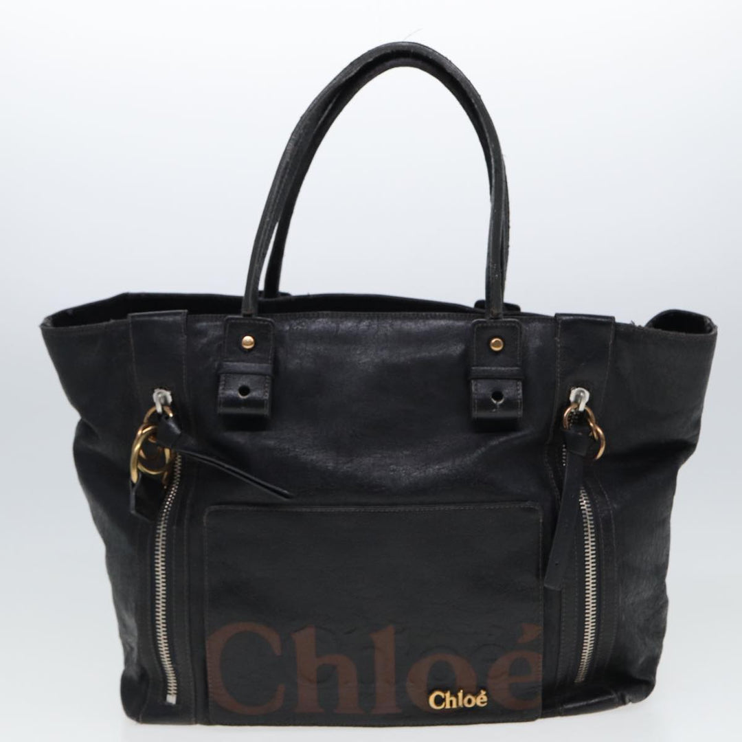 Chloe Hand Bag Leather 3Set Black Brown ar11886