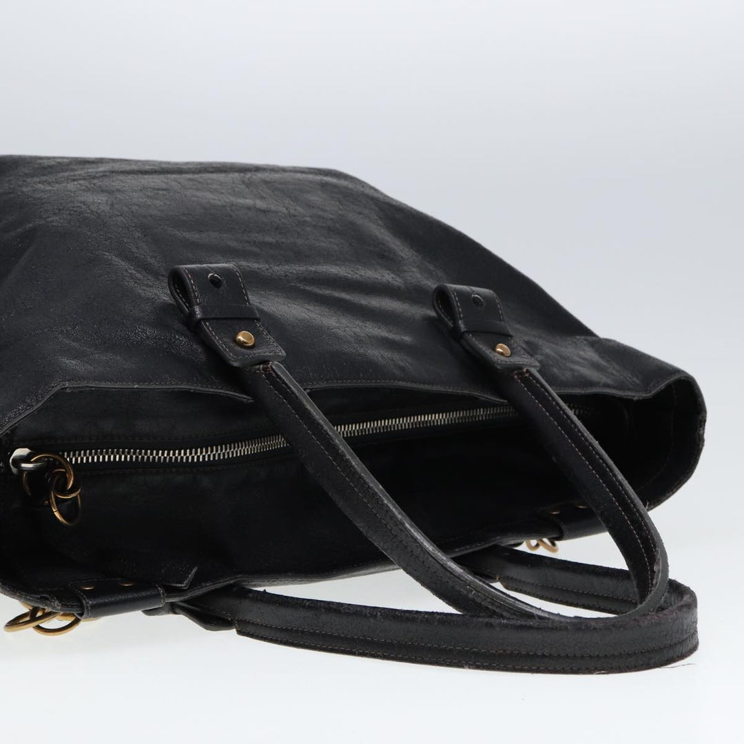 Chloe Hand Bag Leather 3Set Black Brown ar11886