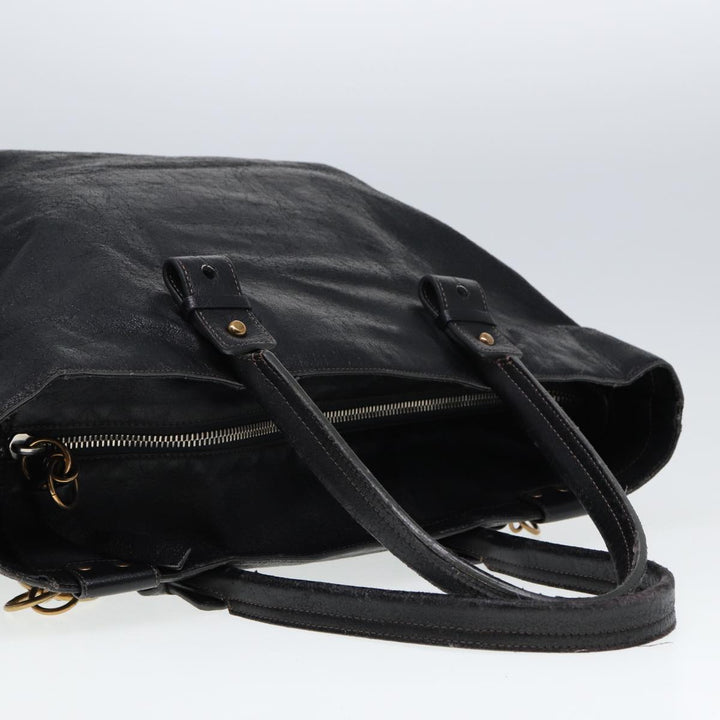 Chloe Hand Bag Leather 3Set Black Brown ar11886