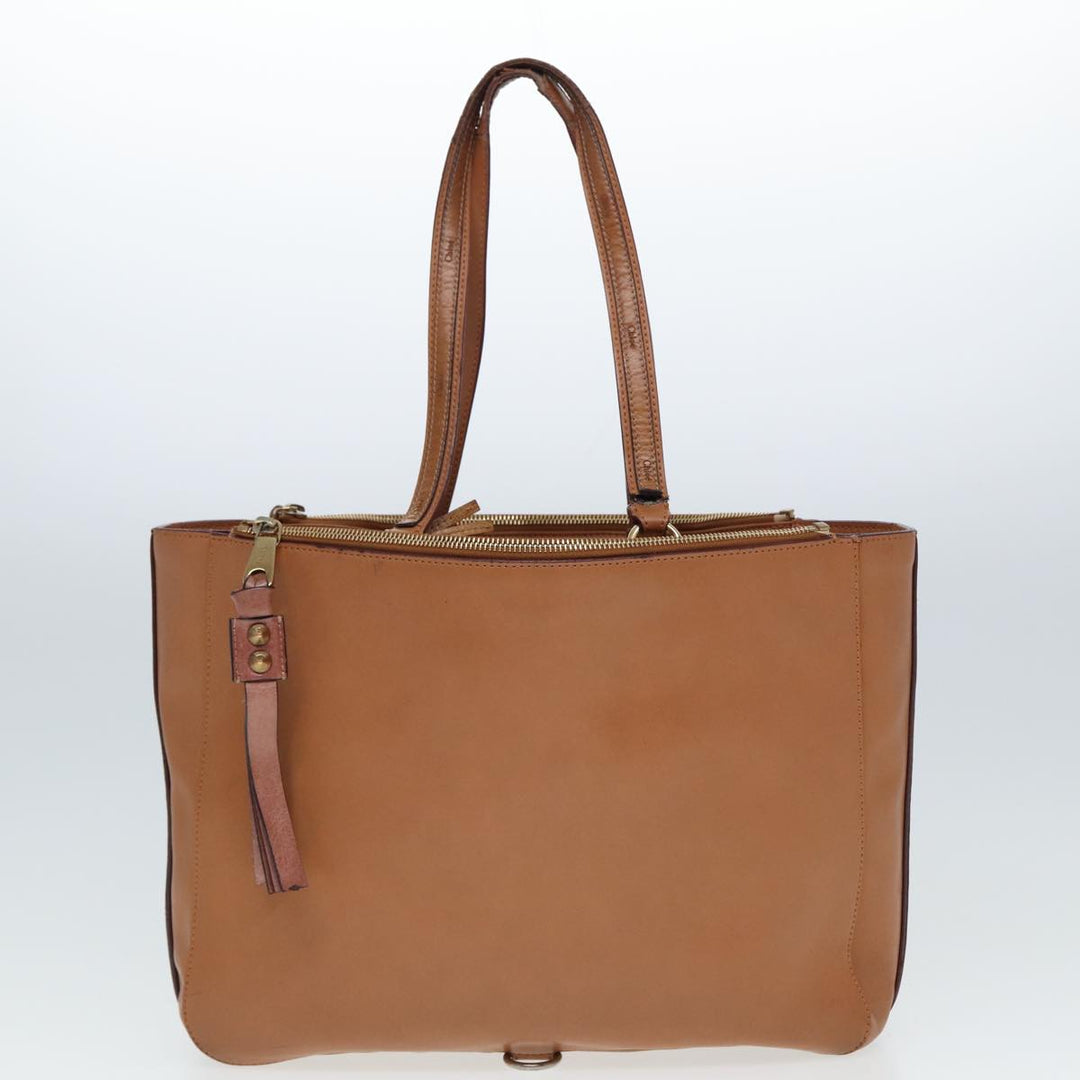 Chloe Hand Bag Leather 3Set Black Brown ar11886