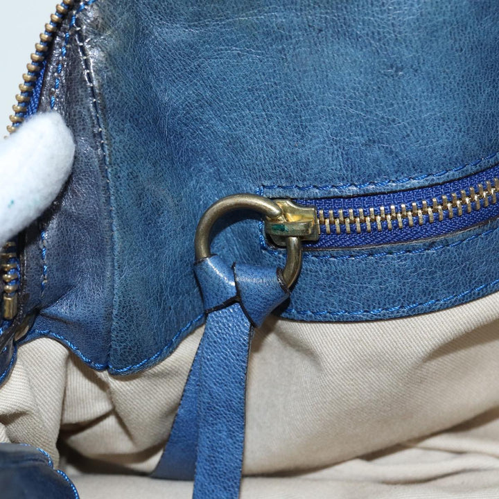 Chloe Hand Bag Leather Navy ar12061