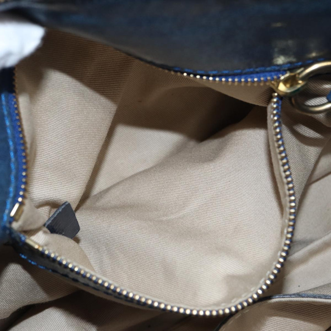 Chloe Hand Bag Leather Navy ar12061