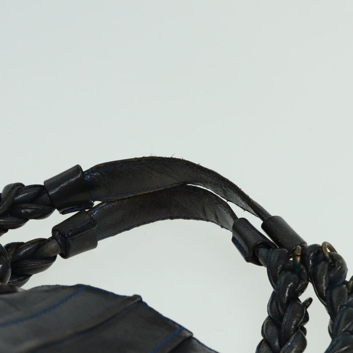 Chloe Hand Bag Leather Navy ar12061