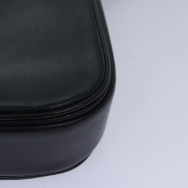 Celine Shoulder Bag Leather Black Auth ar12071