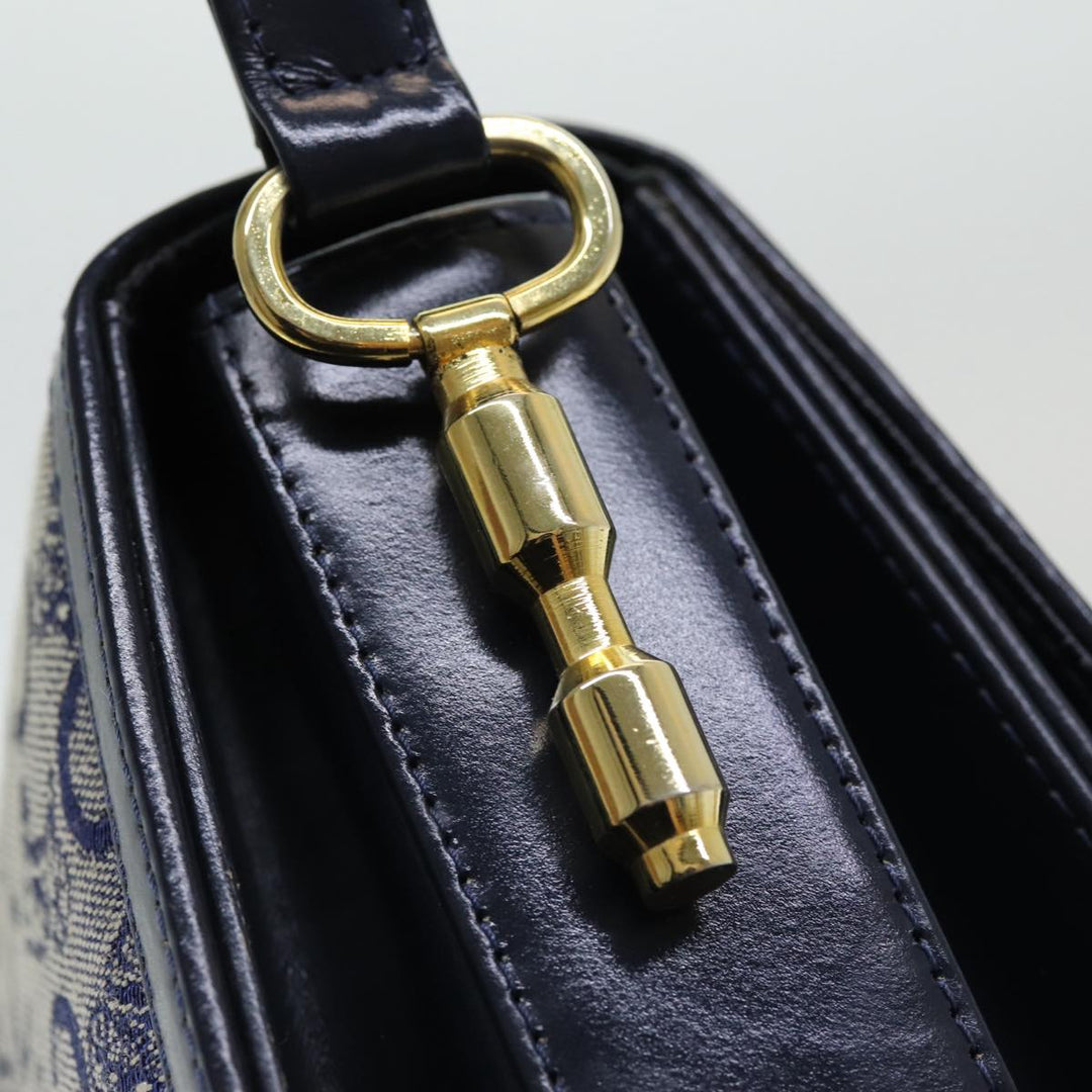 Celine C Sulky Shoulder Bag Canvas Navy Auth ar12162