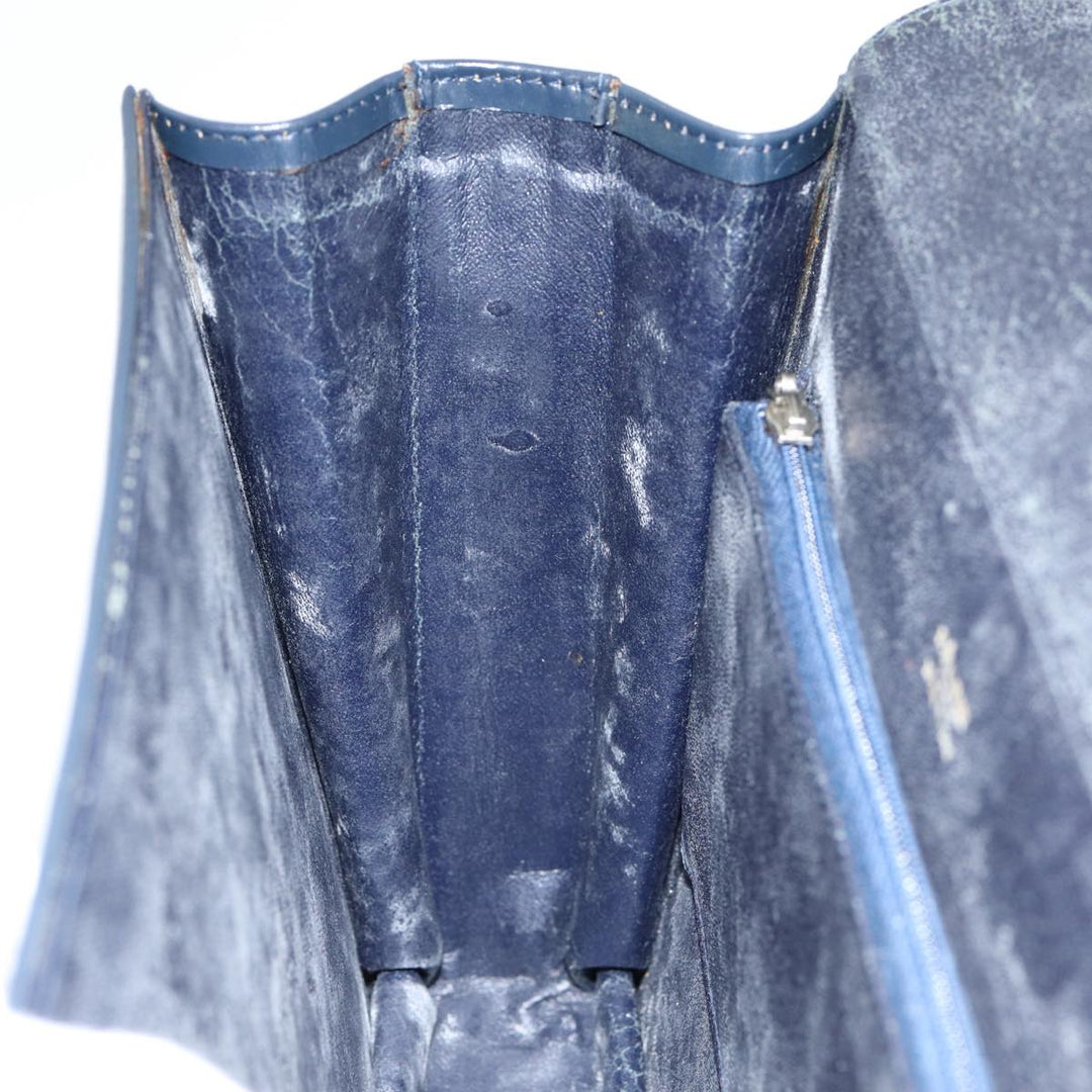 Celine C Sulky Shoulder Bag Canvas Navy Auth ar12162