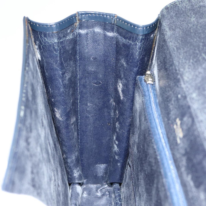 Celine C Sulky Shoulder Bag Canvas Navy Auth ar12162