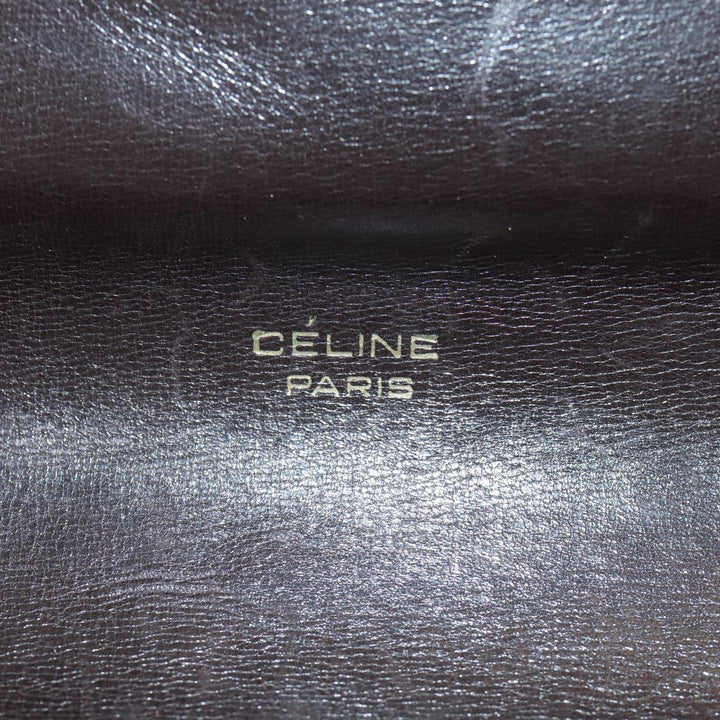 Celine C Sulky Shoulder Bag Canvas Beige Auth ar12163