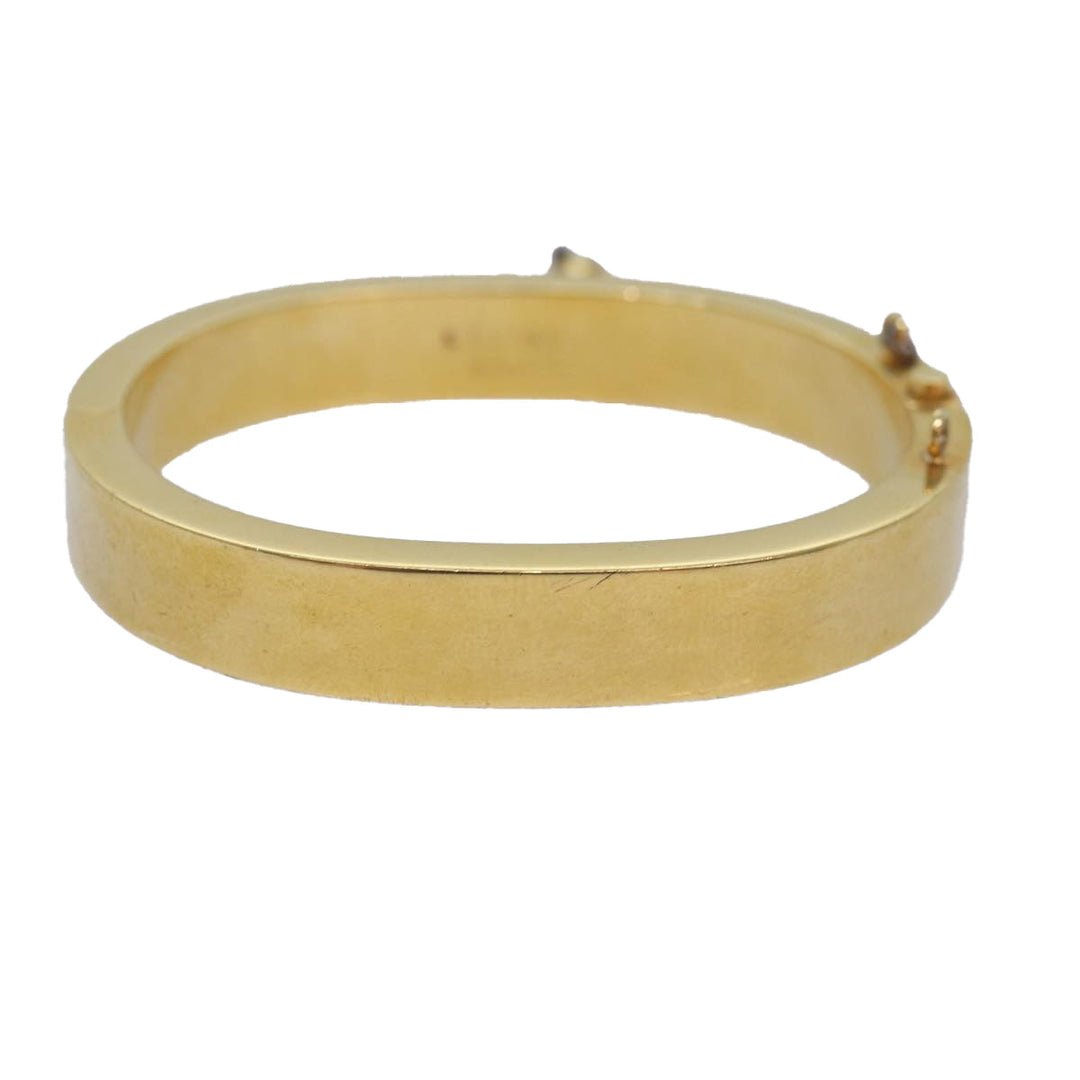 Celine Bracelet metal Gold Auth ar12232