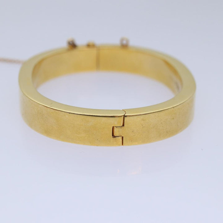 Celine Bracelet metal Gold Auth ar12232